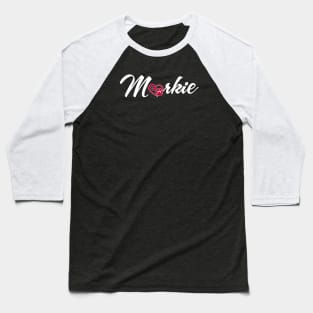 Morkie - Paw Heart Baseball T-Shirt